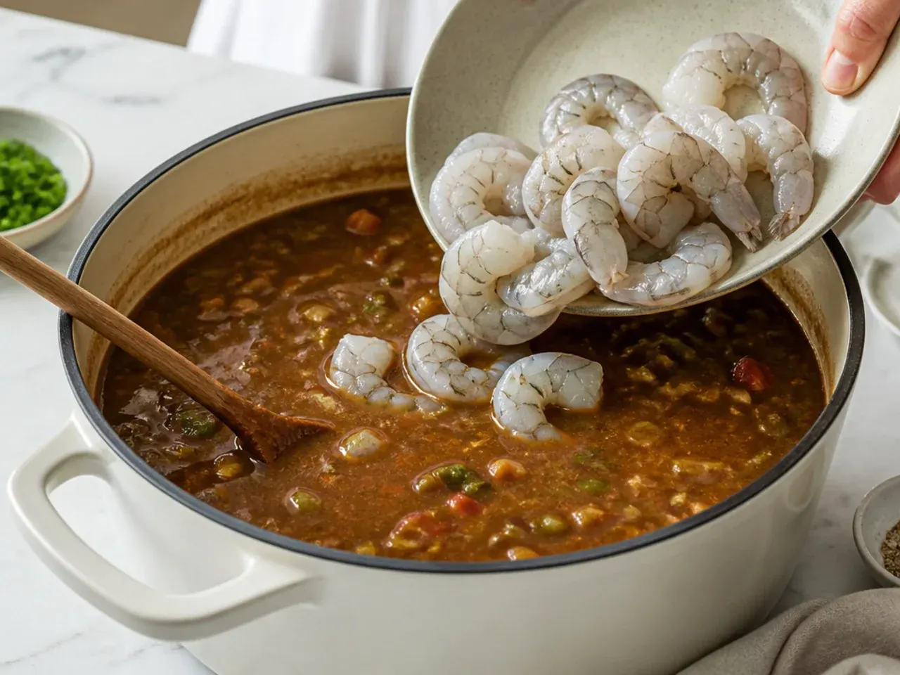 shrimp gumbo recipe — step 6: add the shrimp