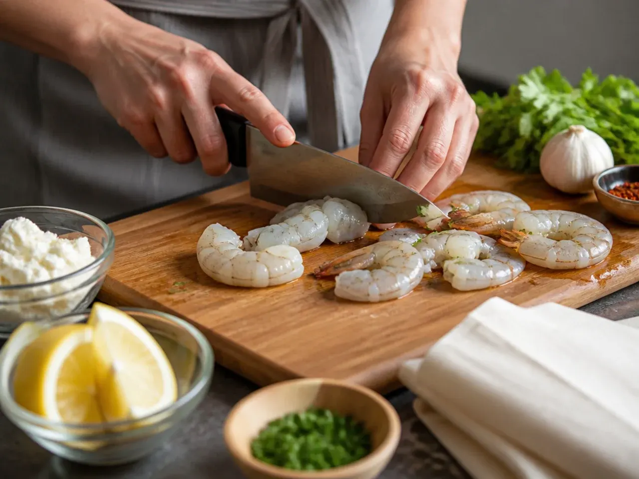 shrimp phyllo cup appetizers recipe step 1