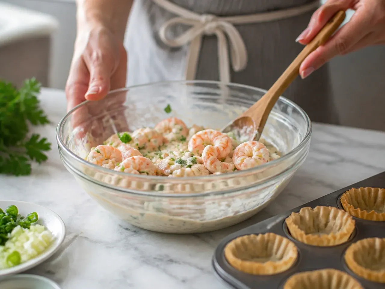 shrimp phyllo cup appetizers recipe step 4