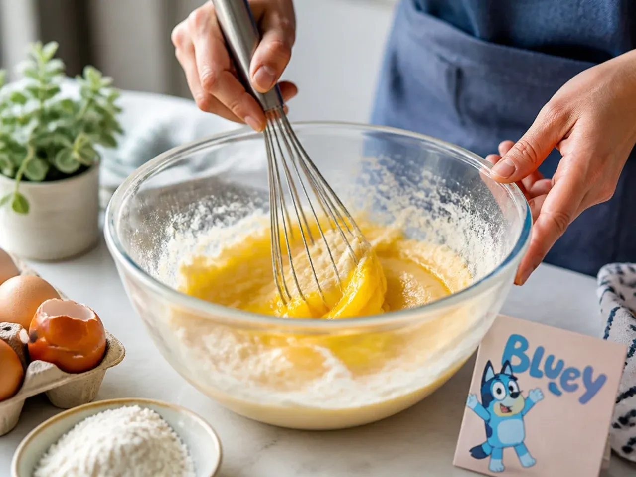 simple bluey cake ideas recipe step 3