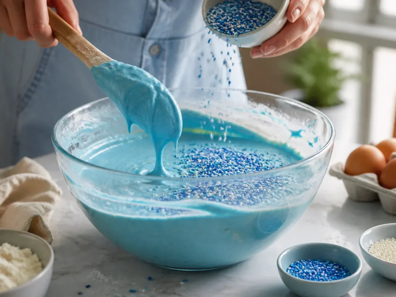 simple bluey cake ideas recipe step 5