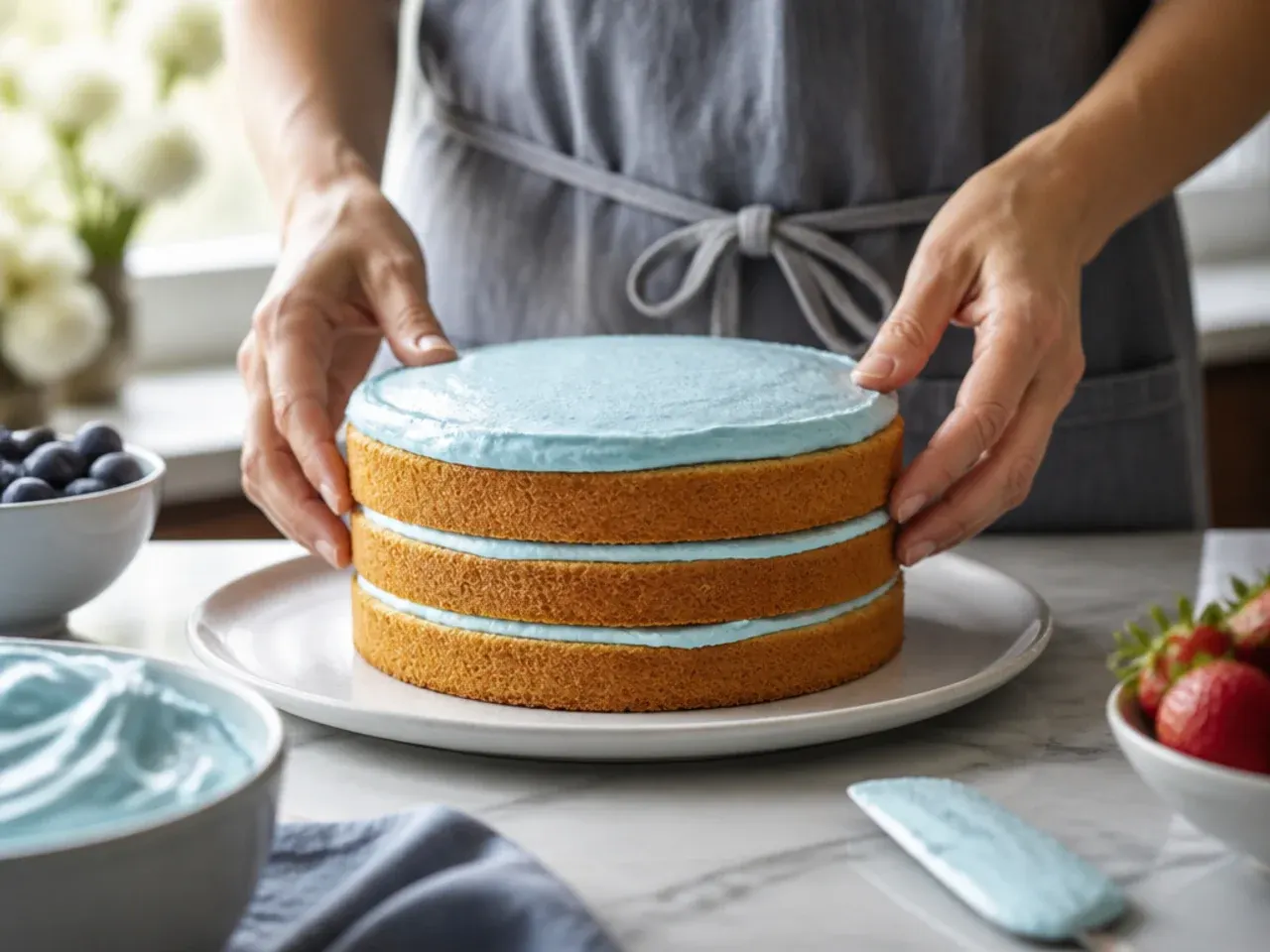 simple bluey cake ideas recipe step 10