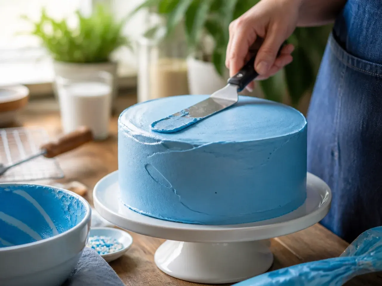 simple bluey cake ideas recipe step 12