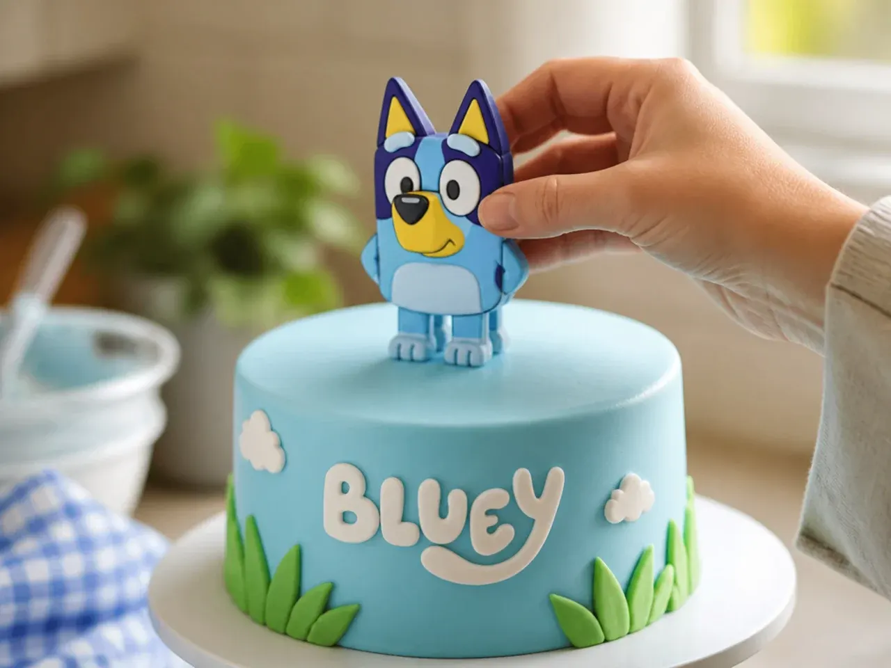 simple bluey cake ideas recipe step 15