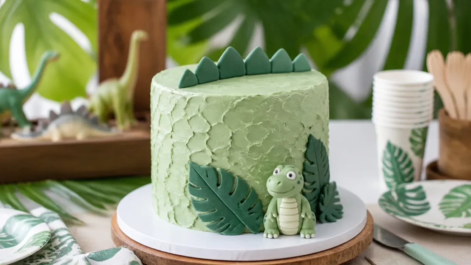 simple dinosaur cake — 15 Simple Dinosaur Cakes for Beginners