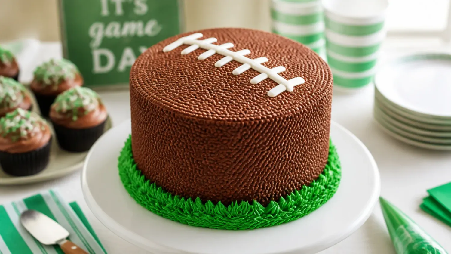 simple football cake — 15 Simple Football Cakes for Beginners