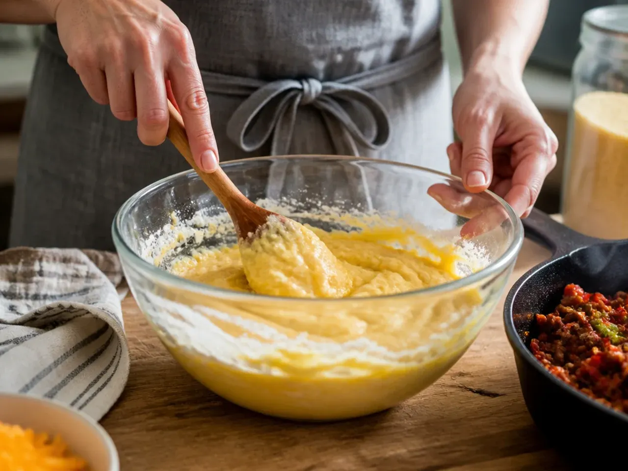 sloppy joe cornbread casserole recipe step 5