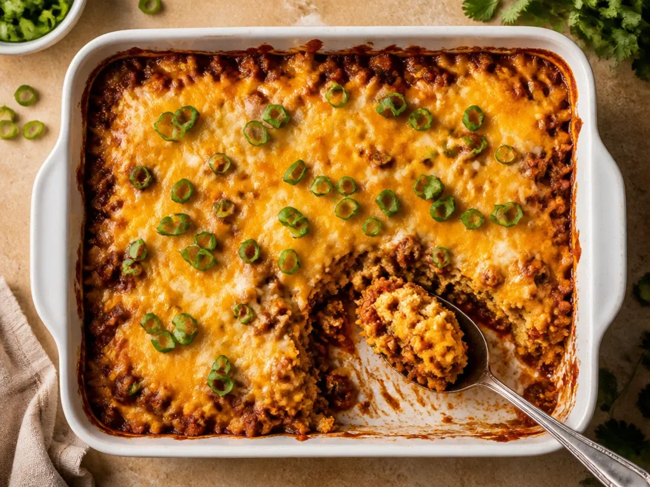 Bubbling sloppy joe beef filling simmering in a skillet