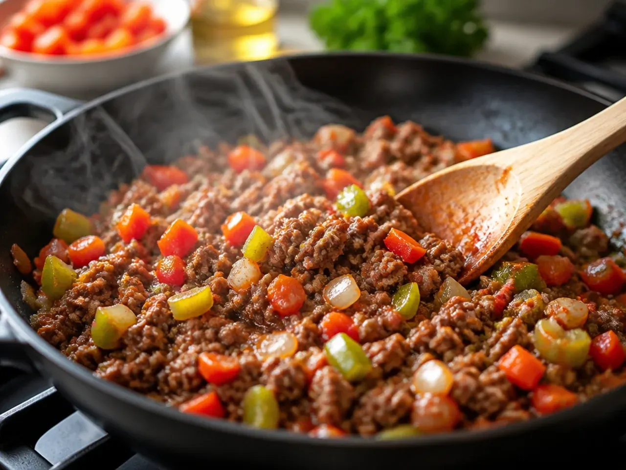 sloppy joe tater tot casserole recipe step 2