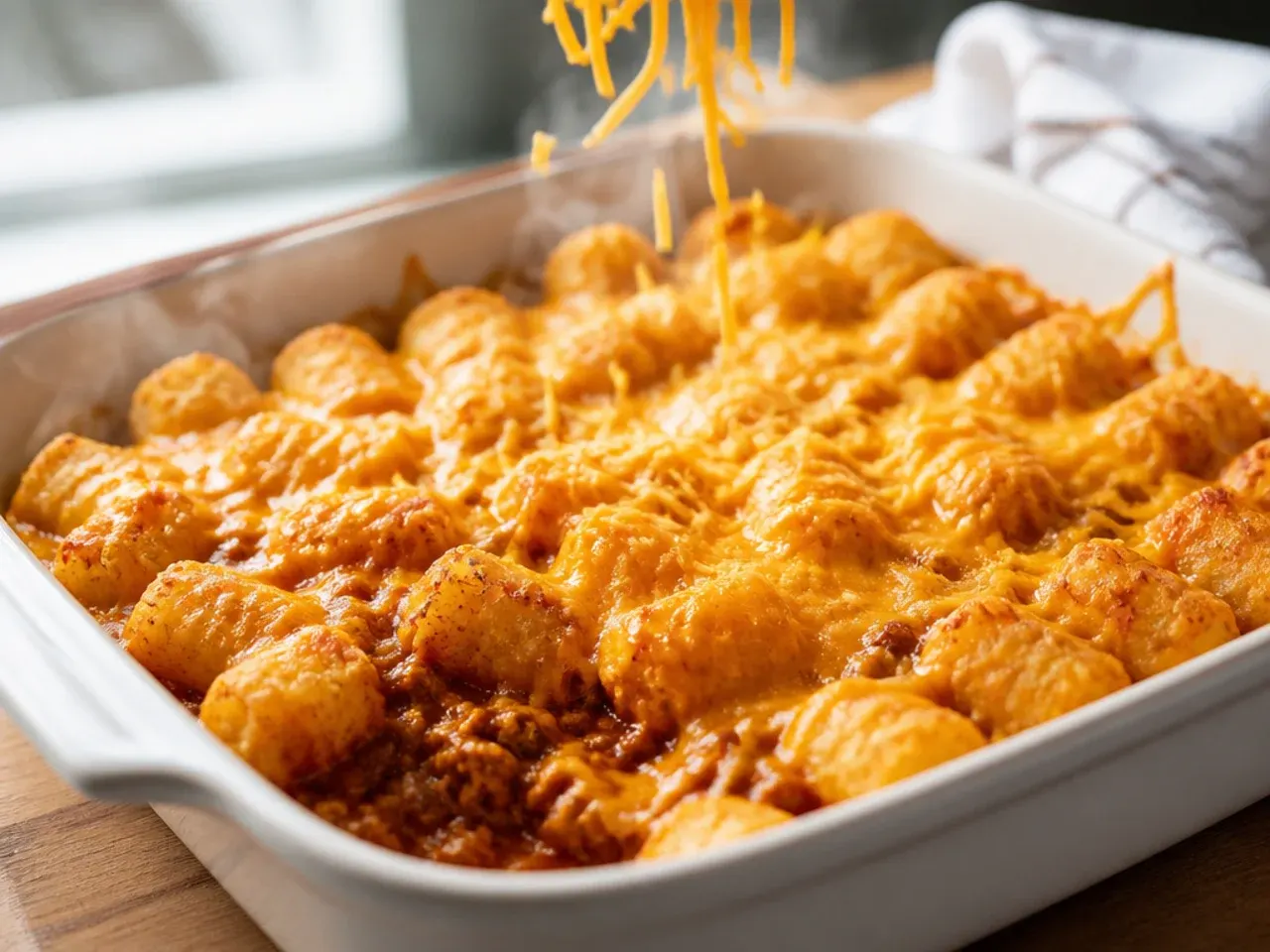 sloppy joe tater tot casserole recipe step 7