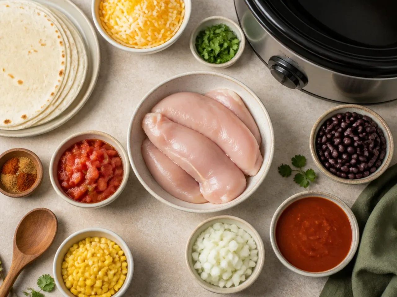 slow cooker chicken enchilada casserole — pro tips