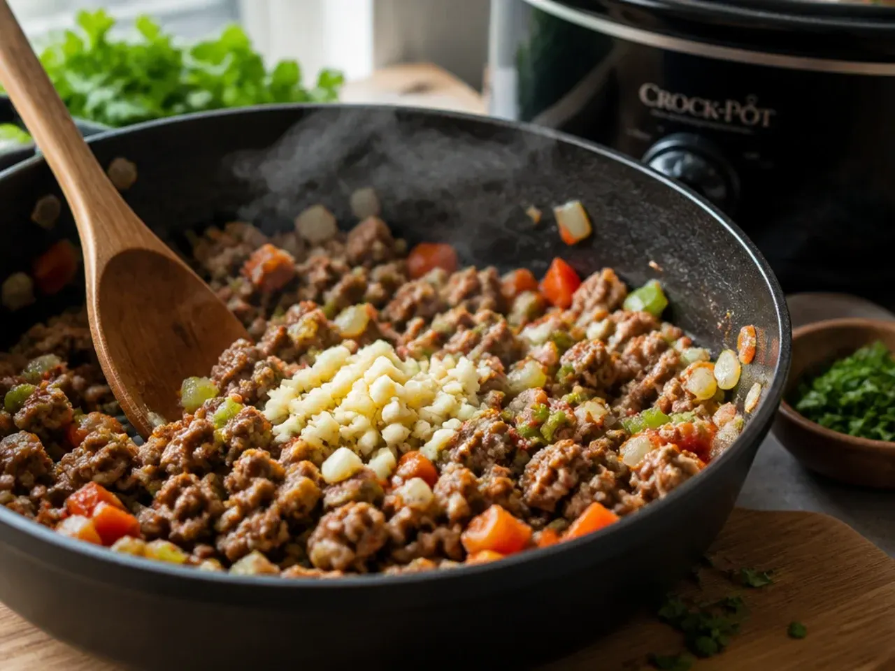 slow cooker cowboy casserole recipe step 2