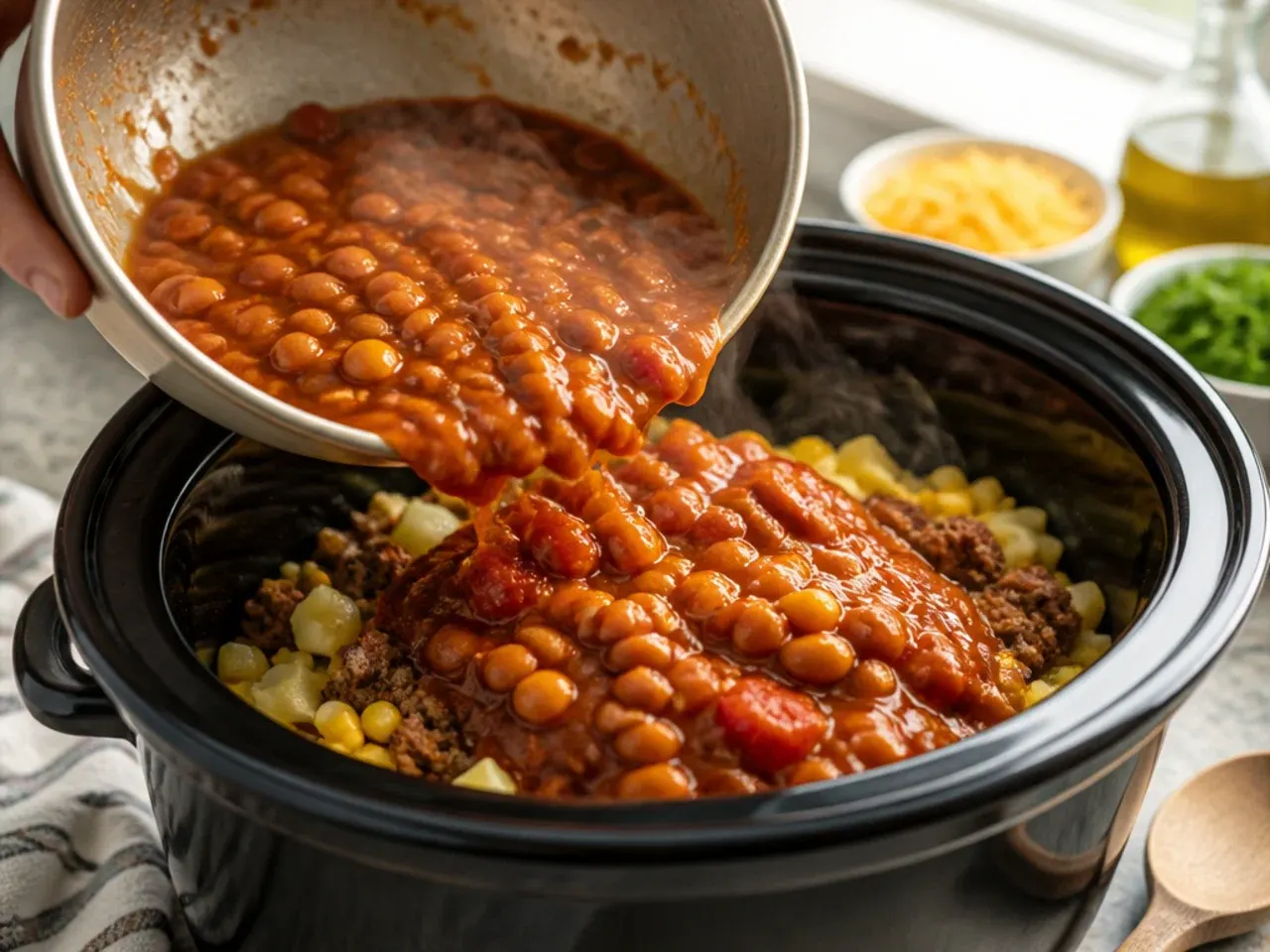 slow cooker cowboy casserole recipe step 4