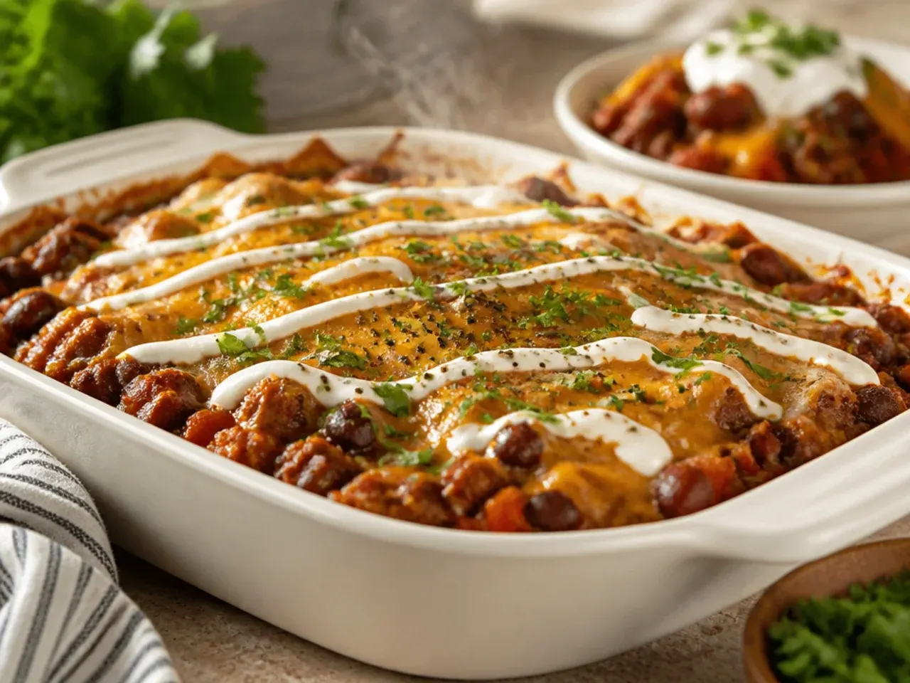 Easy slow cooker cowboy casserole assembled with minimal prep steps