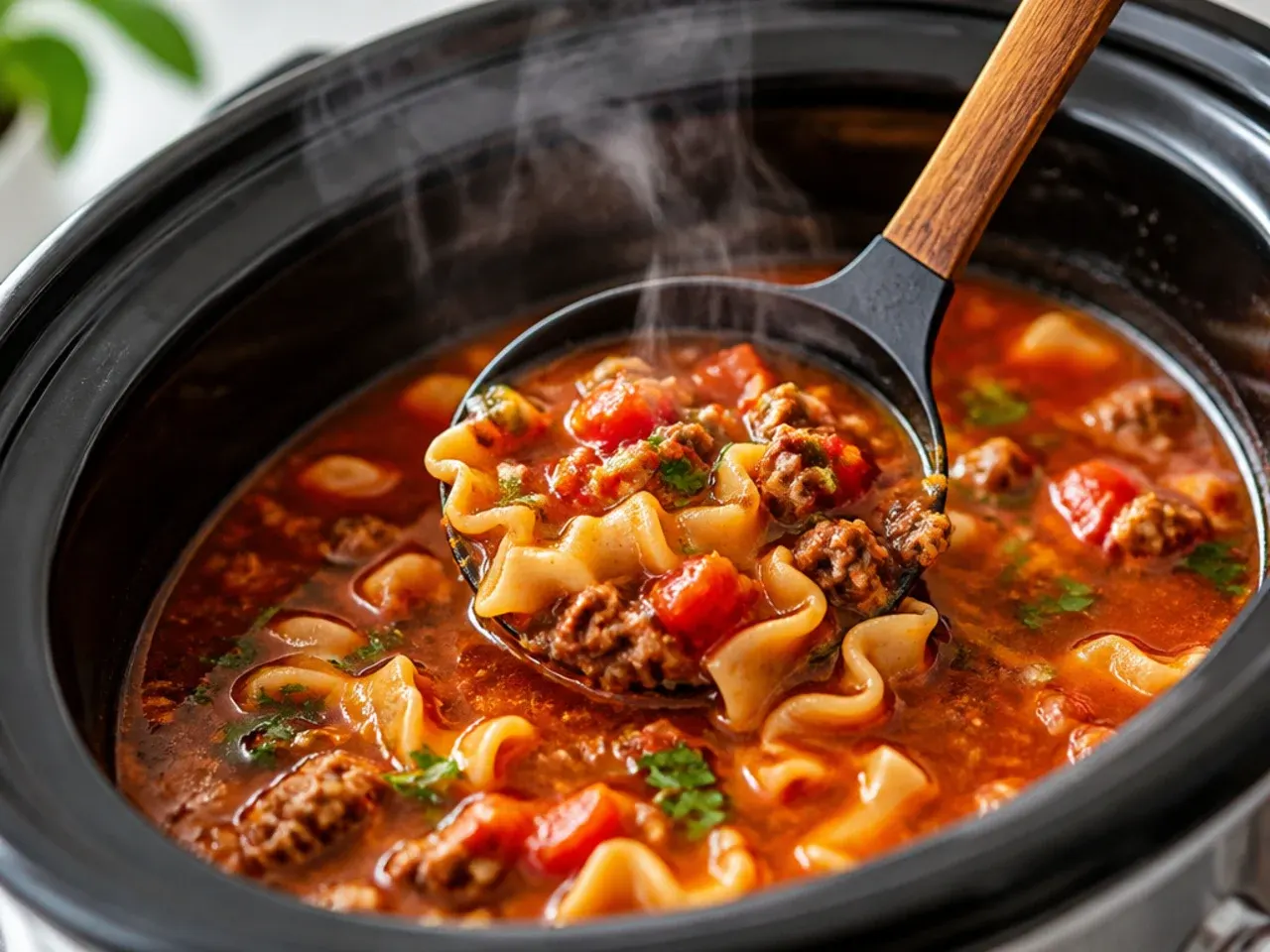 slow cooker lasagna soup recipe step 5