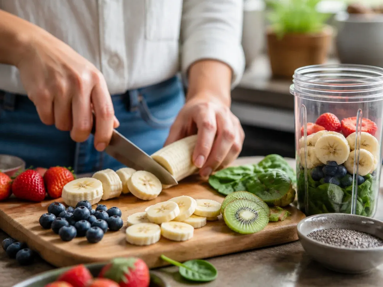 smoothie recipes healthy breakfast recipe step 1