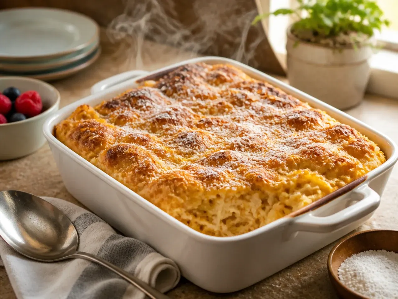 Simple sour cream chicken enchilada casserole made with just five core ingredients