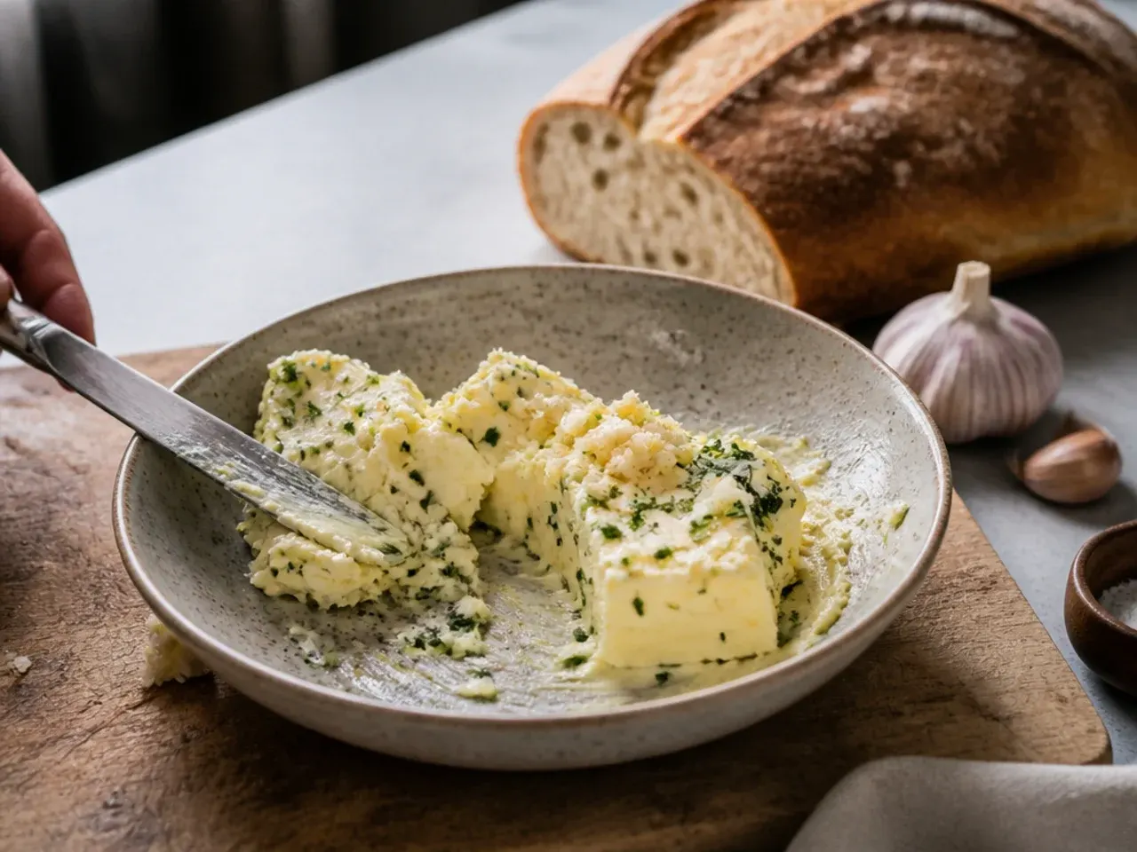 sourdough garlic bread recipe step 2