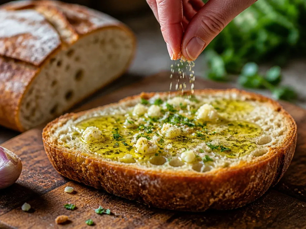sourdough garlic bread recipe step 9