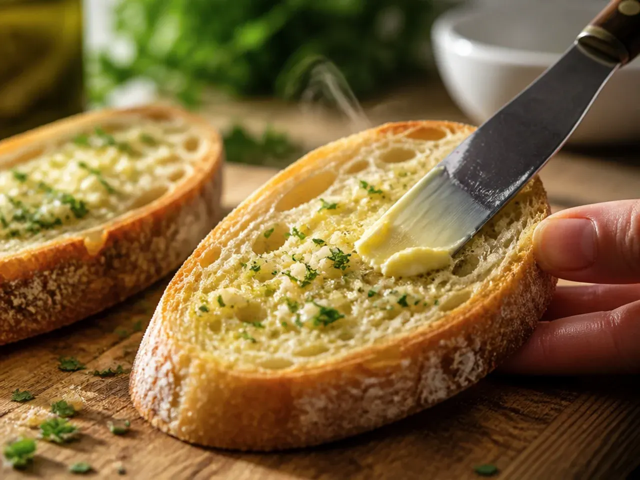 sourdough garlic bread recipe step 12