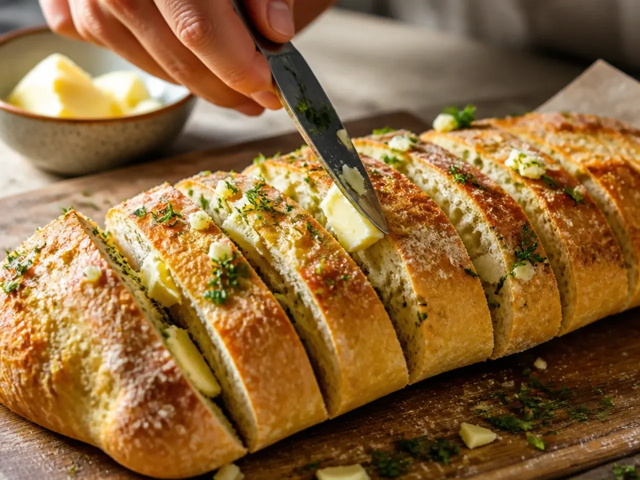 sourdough garlic bread recipe step 13