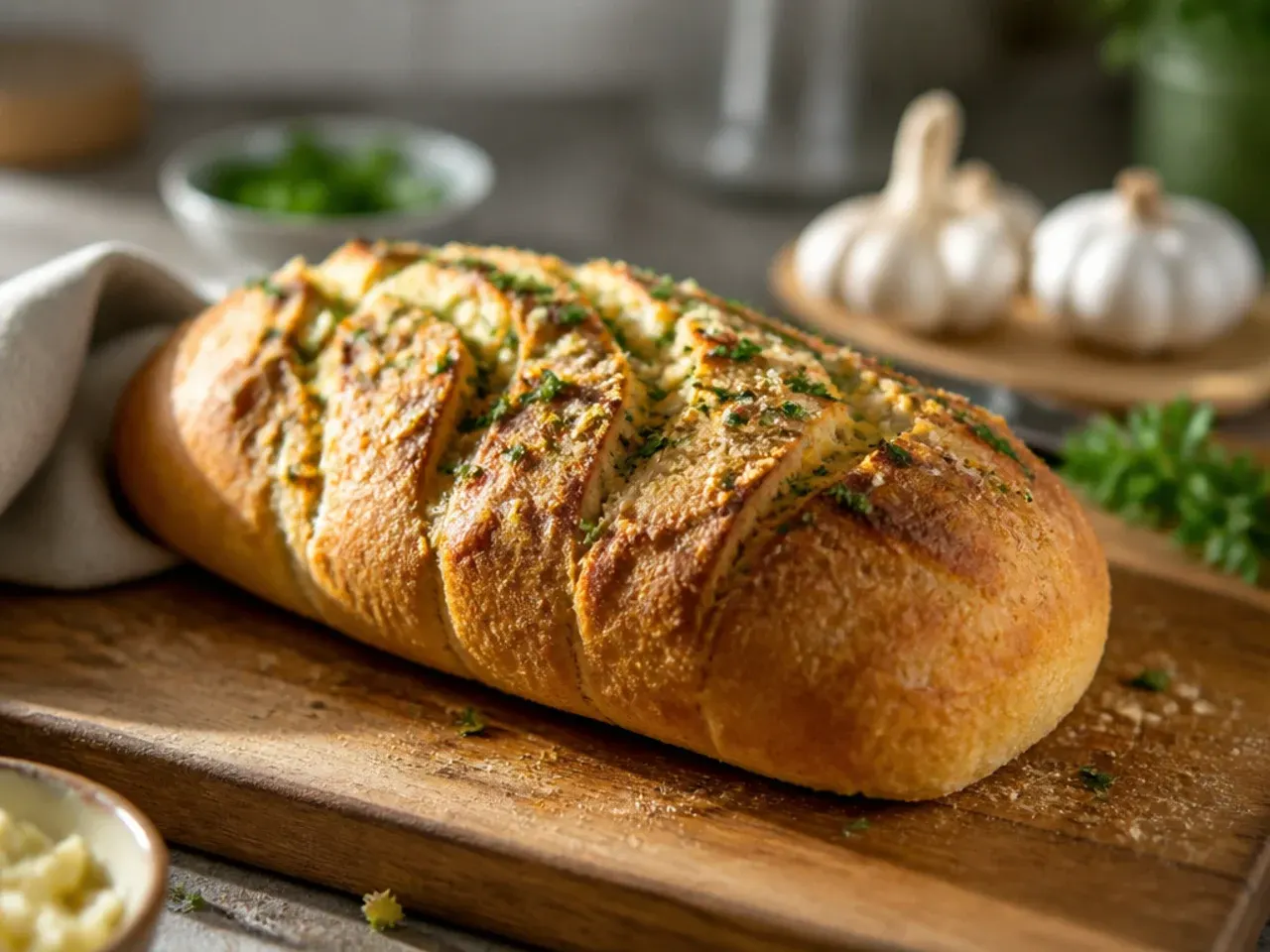 sourdough garlic bread recipe step 23