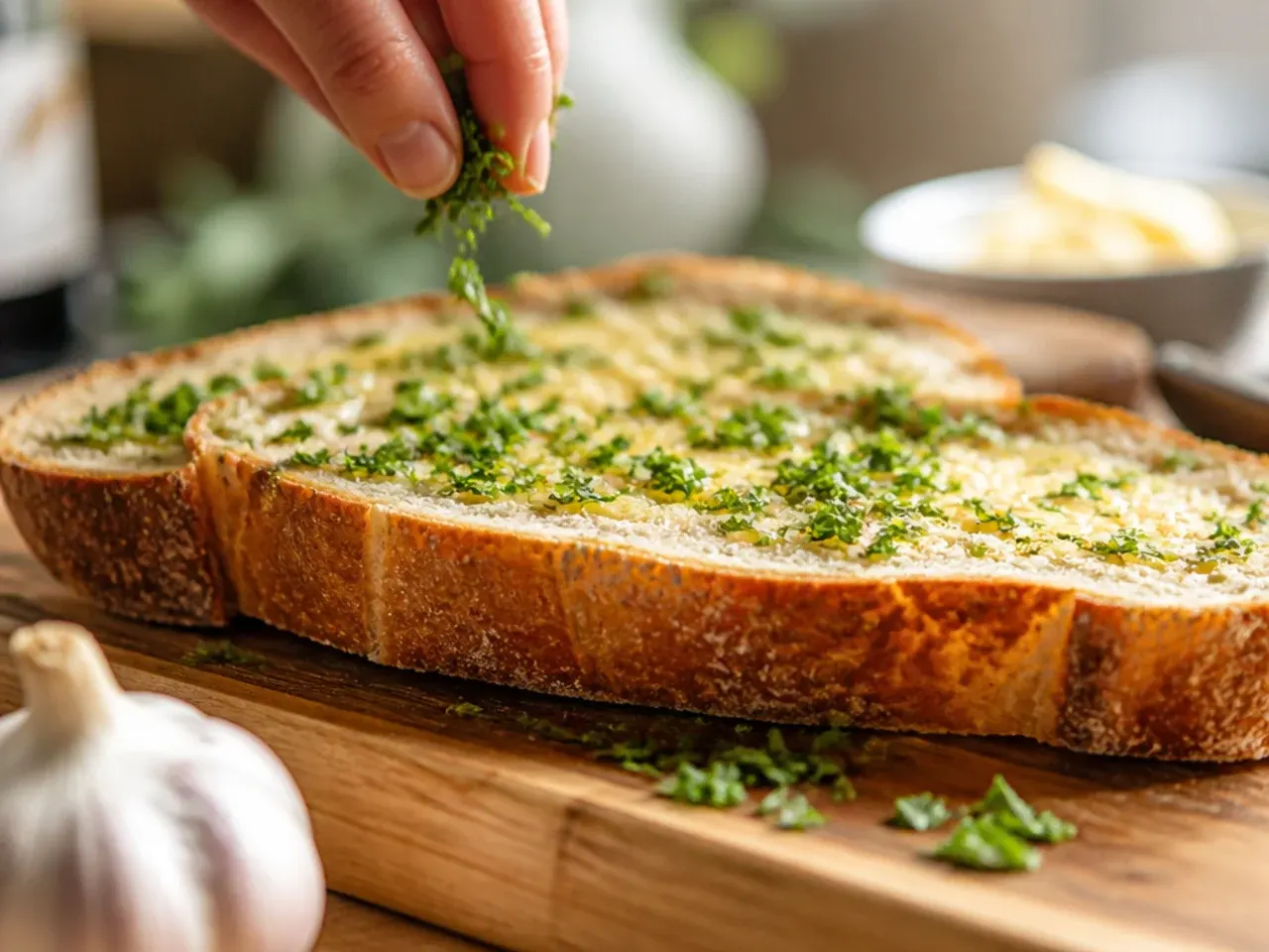 sourdough garlic bread recipe step 24