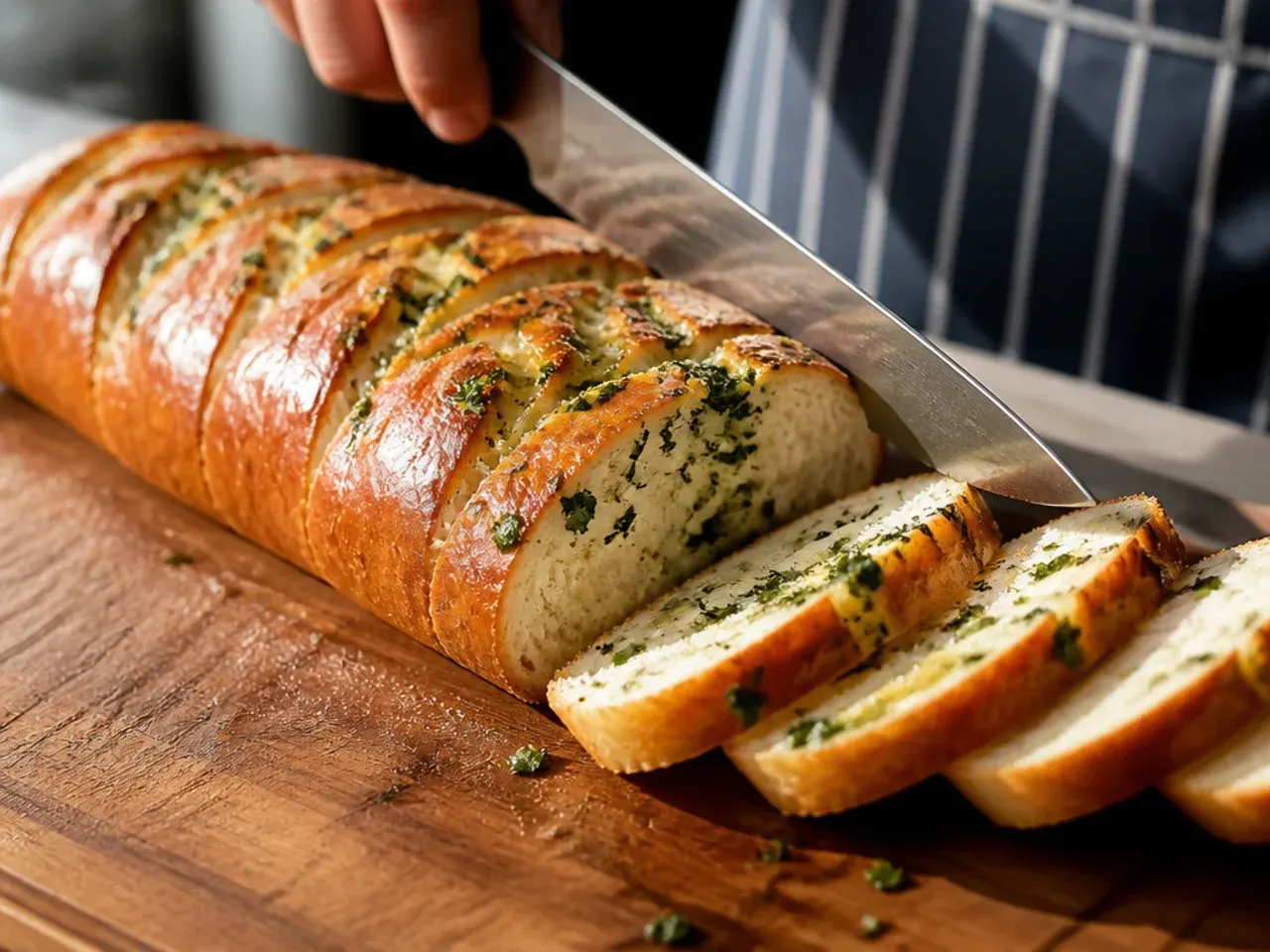 sourdough garlic bread recipe step 25