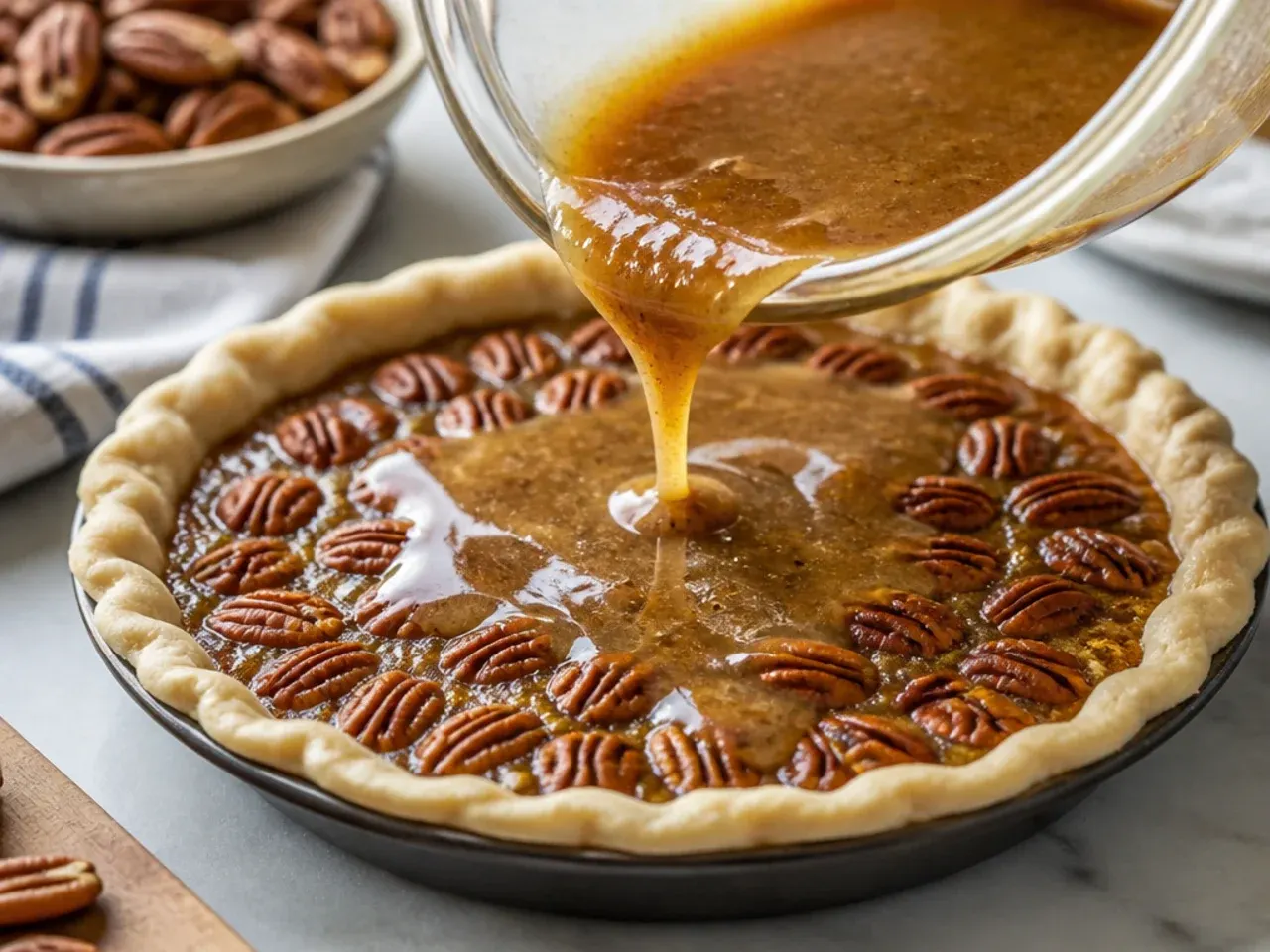 southern pecan pie recipe recipe step 4