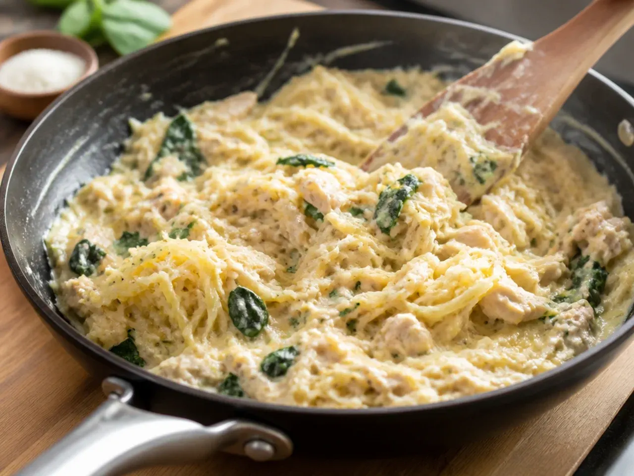 spaghetti squash recipes chicken recipe step 5