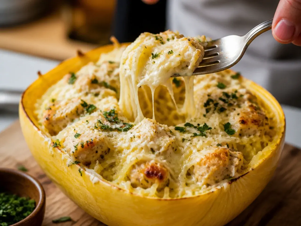 spaghetti squash recipes chicken recipe step 6