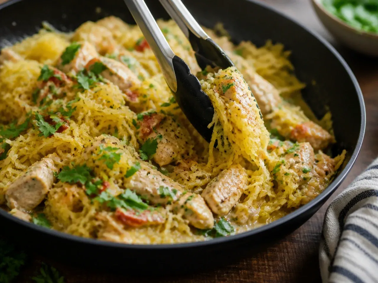 spaghetti squash recipes chicken recipe step 7