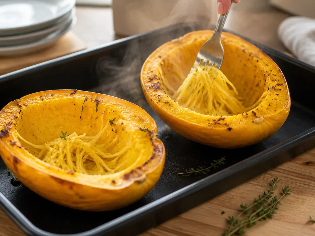spaghetti squash recipes recipe step 1