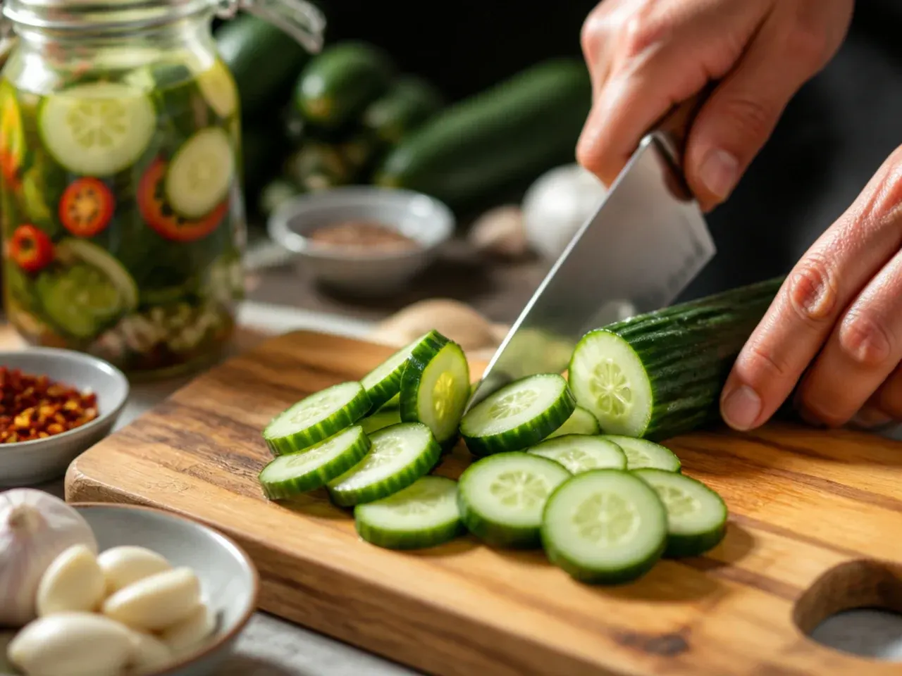 spicy refrigerator pickles recipe step 5