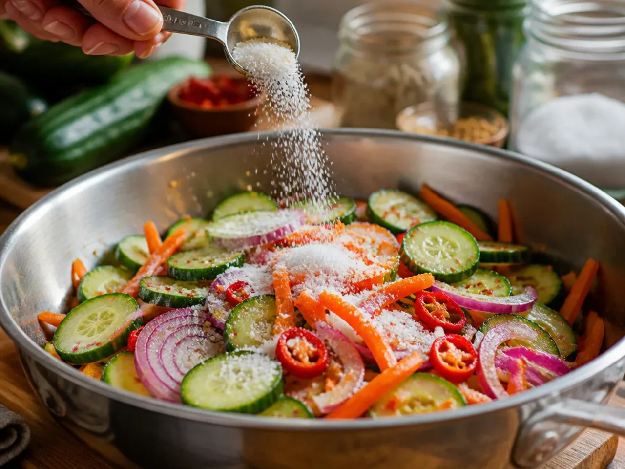 spicy refrigerator pickles recipe step 14