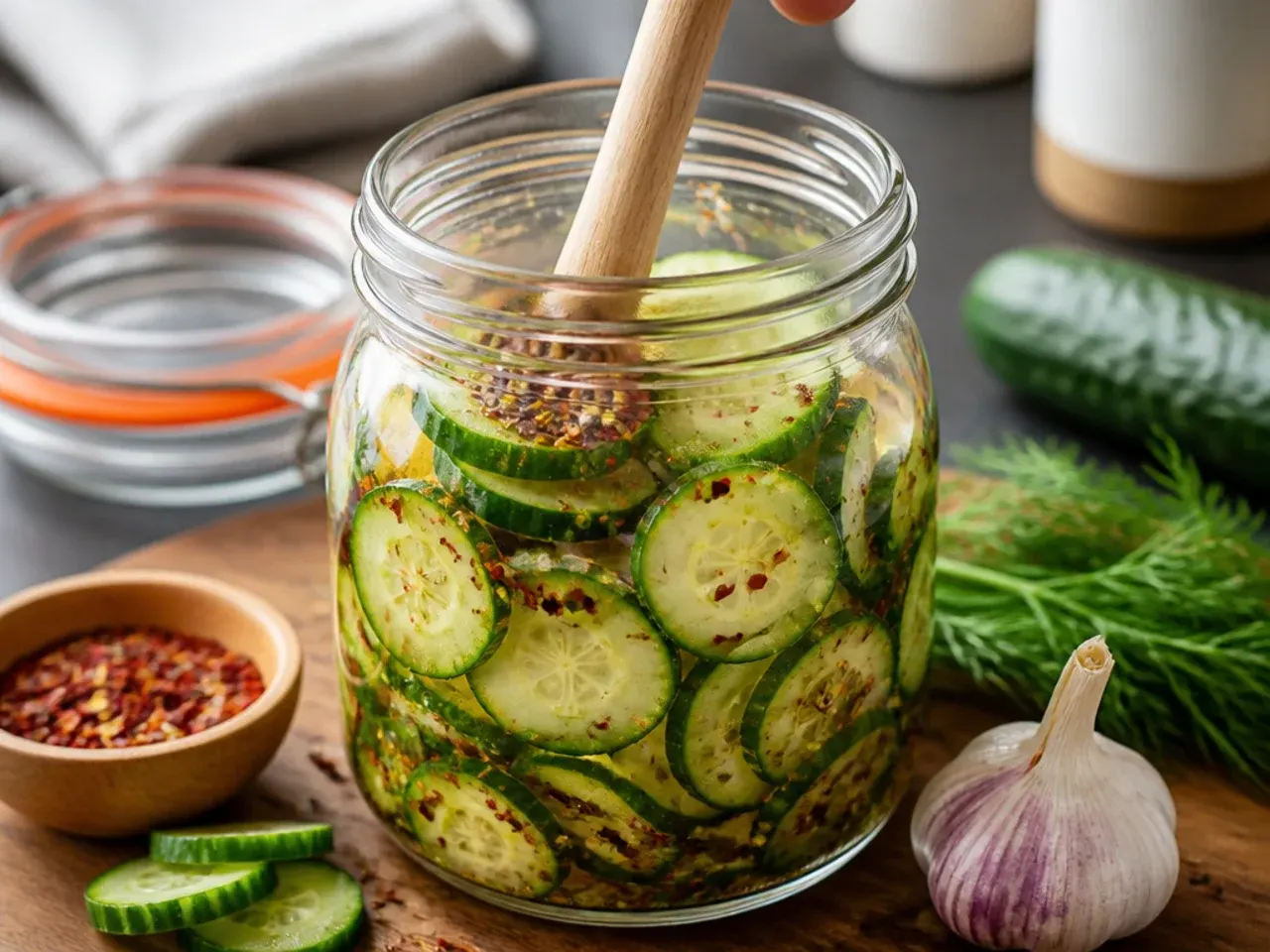 spicy refrigerator pickles recipe step 20