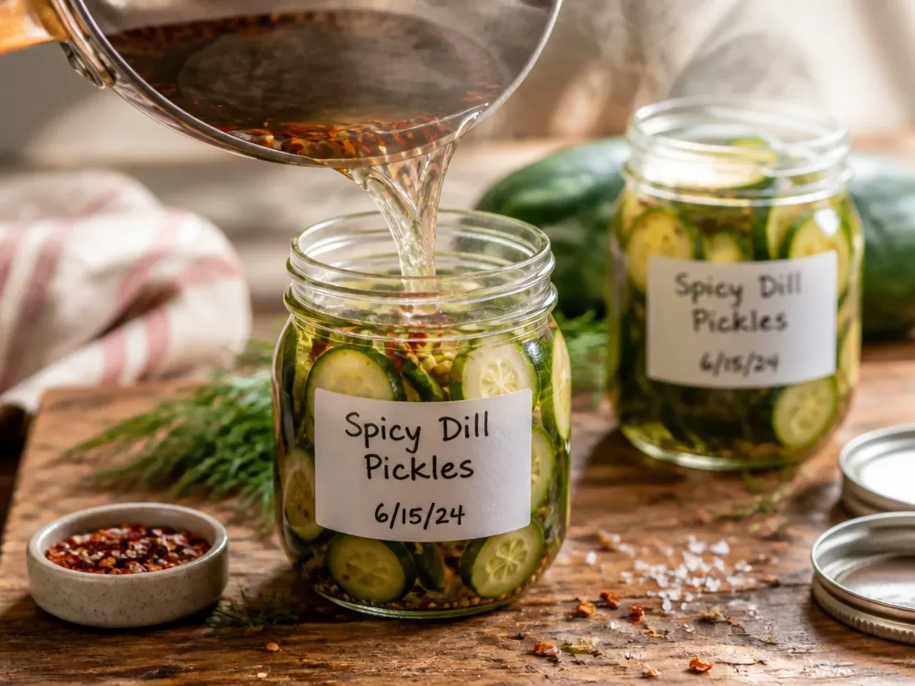 spicy refrigerator pickles recipe step 24