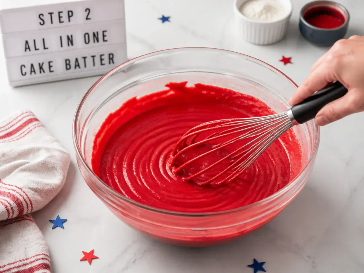 spiderman cake designs — step 2: make the all-in-one batter