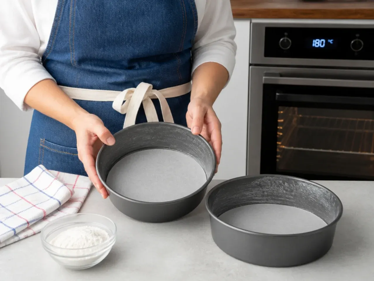 spiderman cake ideas — step 1: prepare the tins and oven