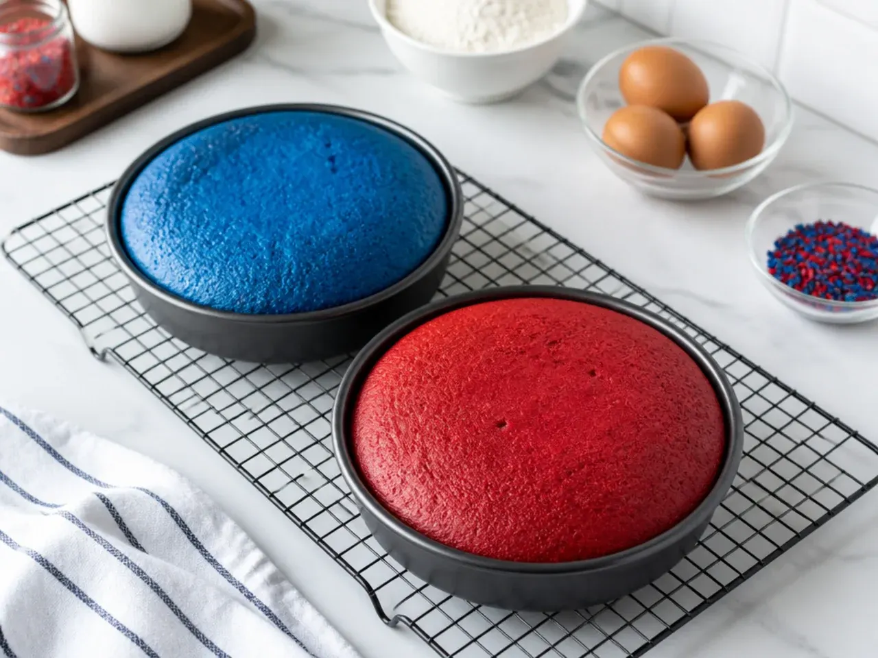 spiderman cake ideas — step 5: bake and cool the layers