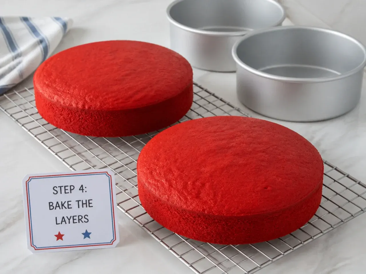 spiderman cake topper — step 4: bake the layers