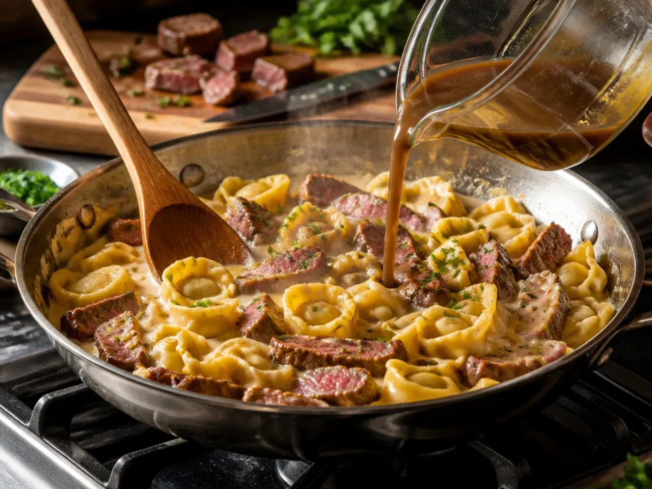 steak and tortellini recipes recipe step 16