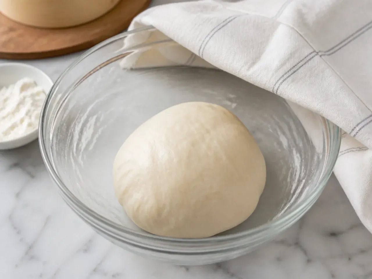 steamed momos — step 2: rest the dough