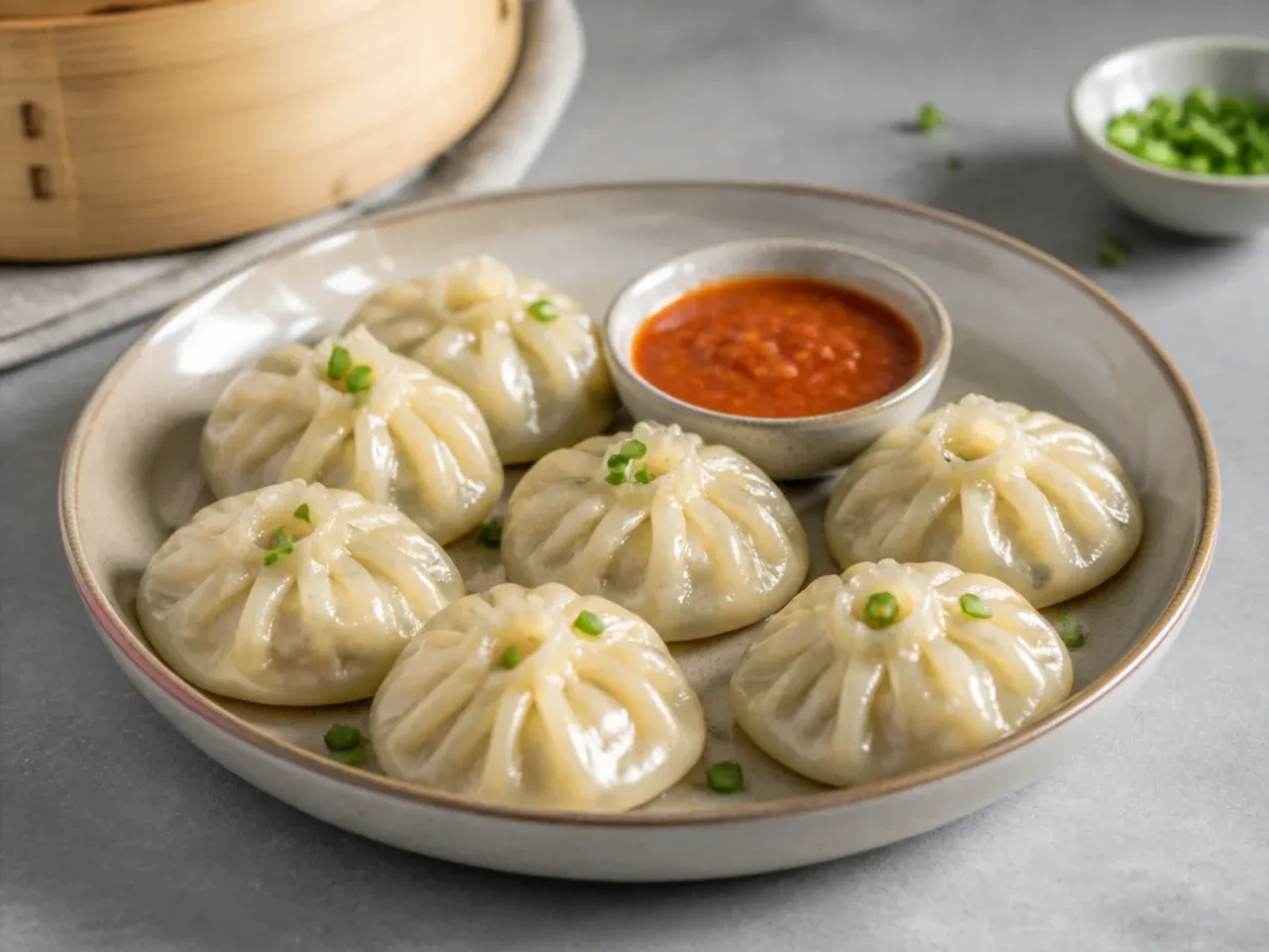 steamed momos — step 7: rest and serve