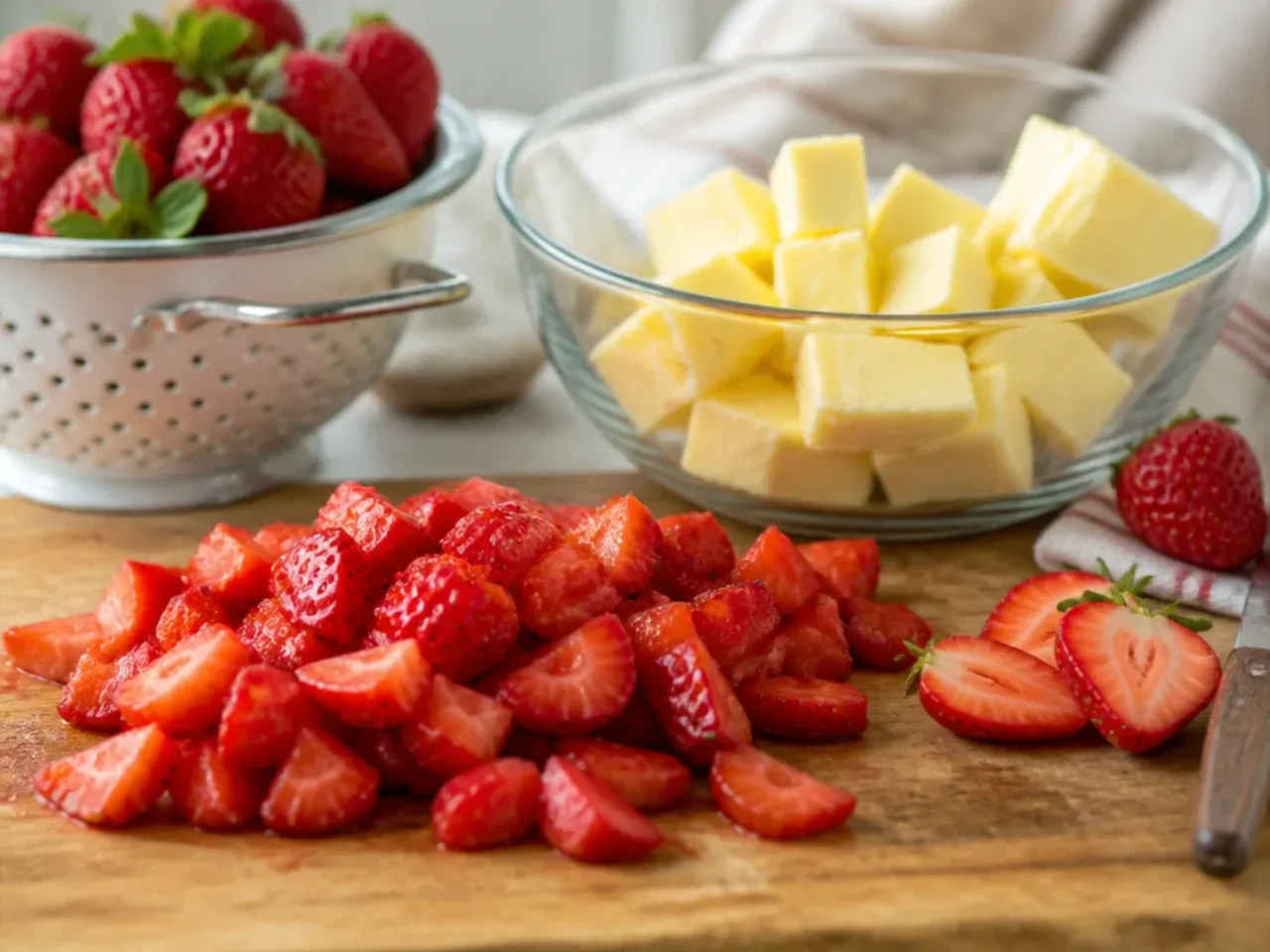 strawberry scones recipe step 1
