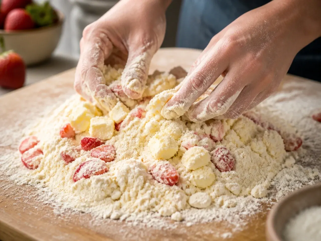 strawberry scones recipe step 3