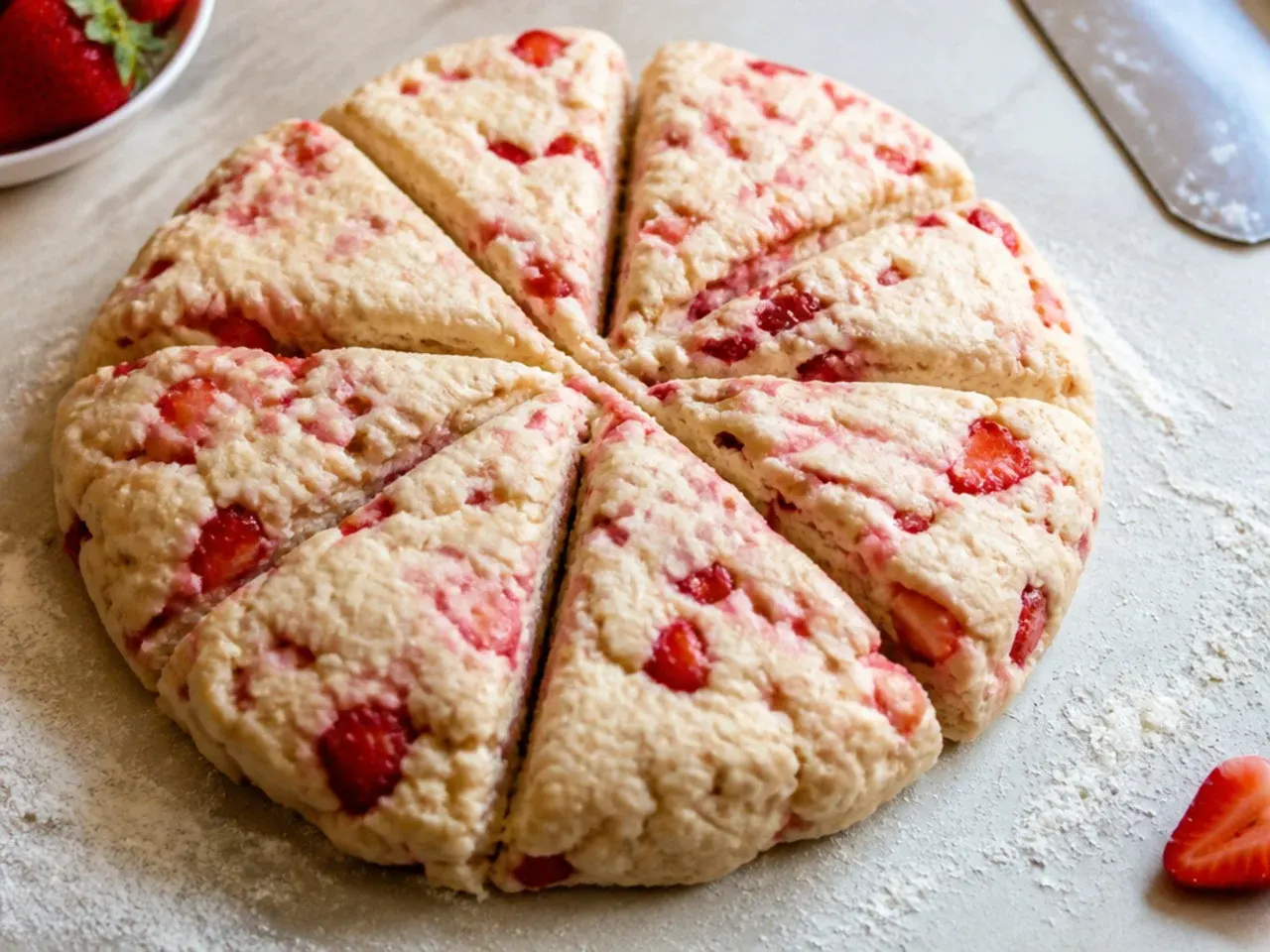 strawberry scones recipe step 5