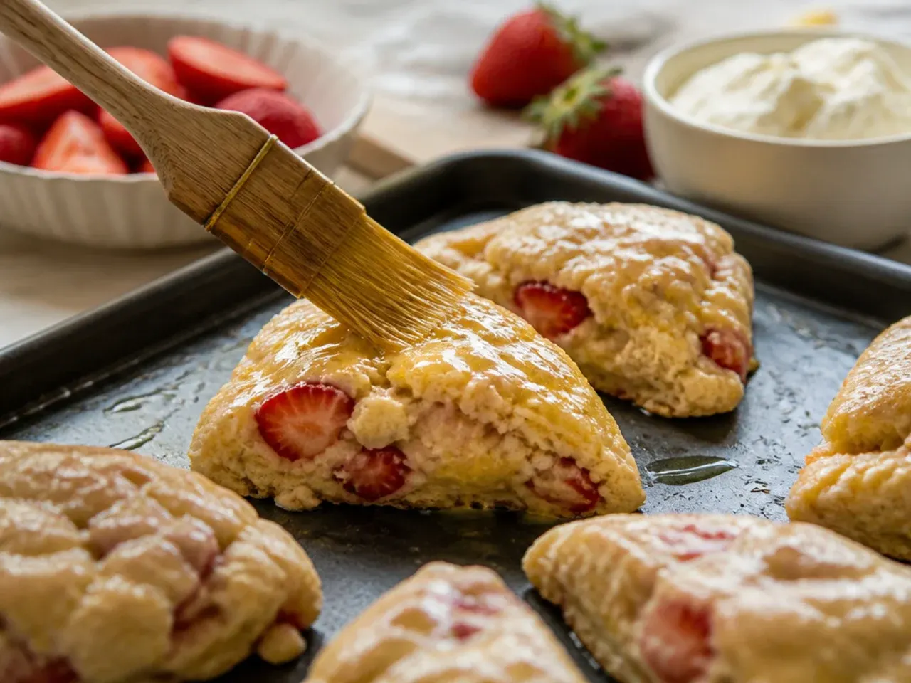 strawberry scones recipe step 6