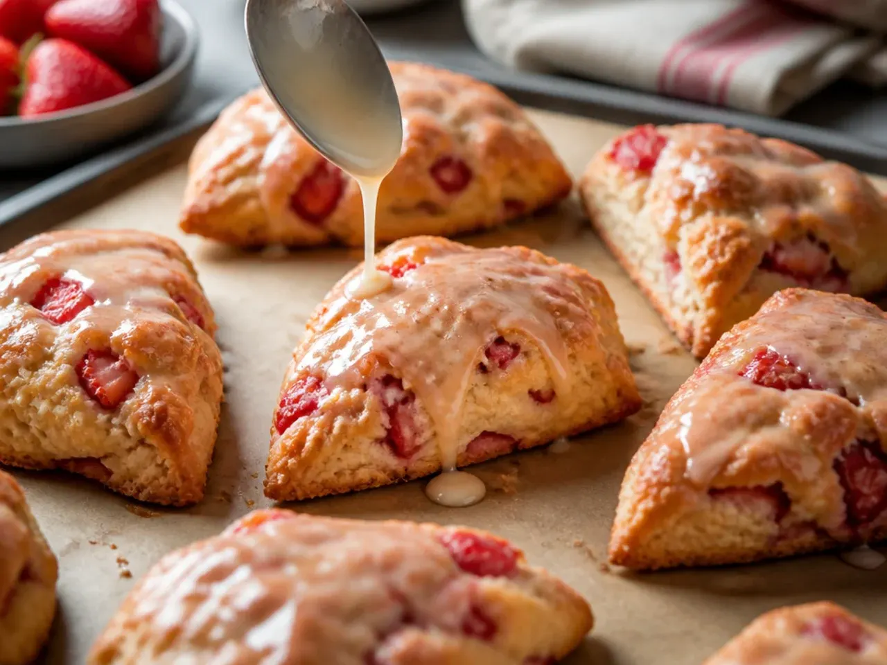 strawberry scones recipe step 7