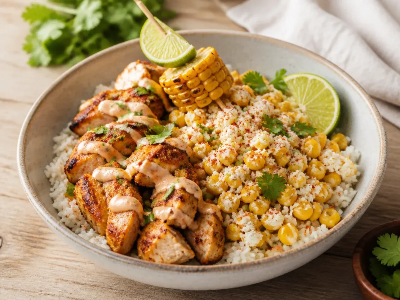 Whole charred corn cobs on a grill being prepared for elote-style street corn